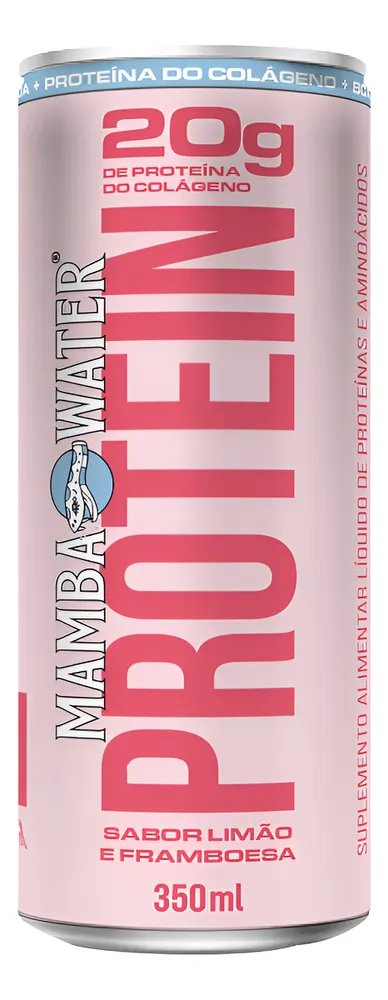 Agua Mamba Protein Limão E Framboesa 350ml Kit C/ 6 Un