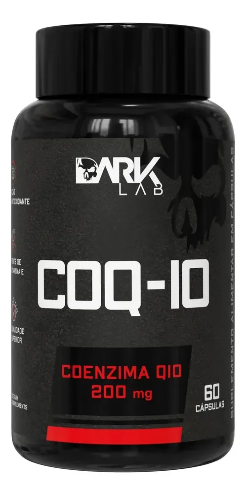 Coenzima Q10 200mg Por Porção 60 Cápsulas Dark Lab Sem Sabor