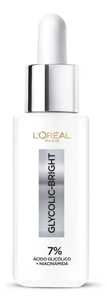 Glycolic Bright L'Oréal Paris, Sérum Facial Anti-Marcas com Ácido Glicólico e Niacinamida, Reduz Marcas de Acne e Idade, 30ml