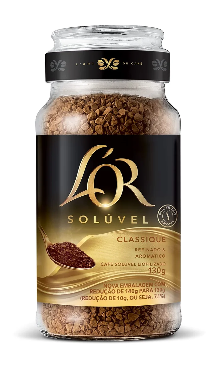 L'OR, Café Solúvel Classique Pote de Vidro 130g