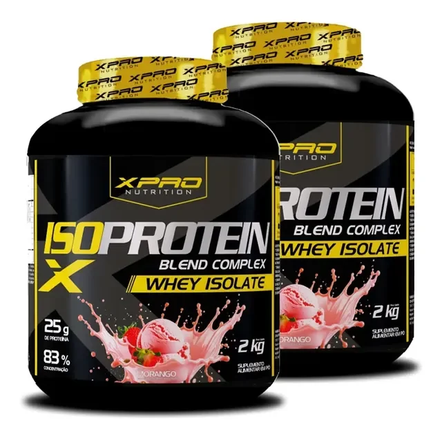 Kit 2x Whey Iso Protein Complex 2kg Xpro Nutrition