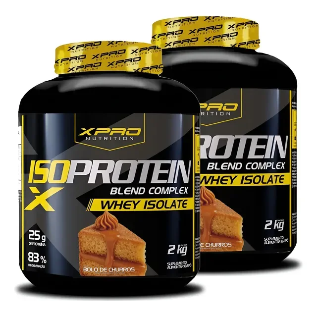 Kit 2x Whey Iso Protein Complex 2kg Xpro Nutrition
