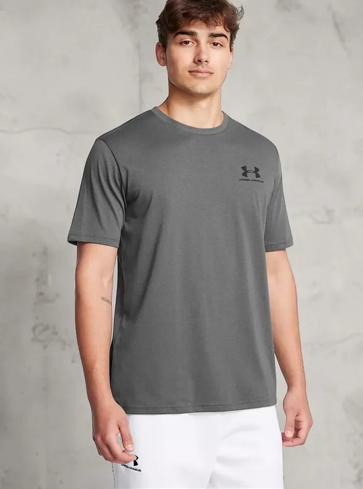 Camiseta Masculina Treino Under Armour Sportstyle Left Chest Cinza G