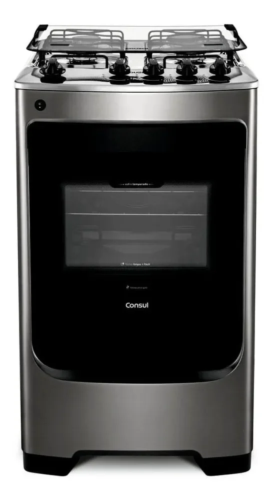 Fogão Consul Cf04nar 4 Bocas Acendimento Aut Inox
