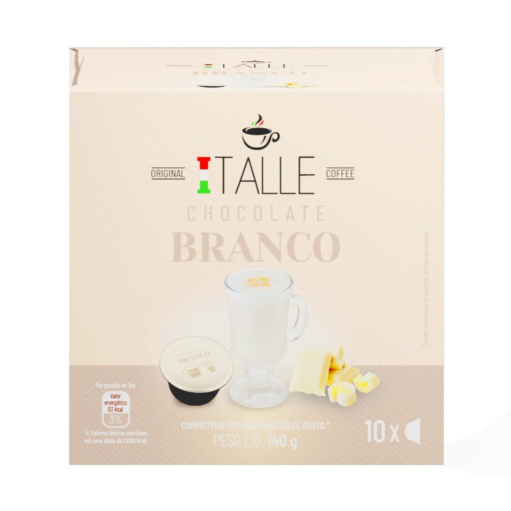 Capsula Dolce Gusto Chocolate Branco Cafe Italle 10 Capsulas