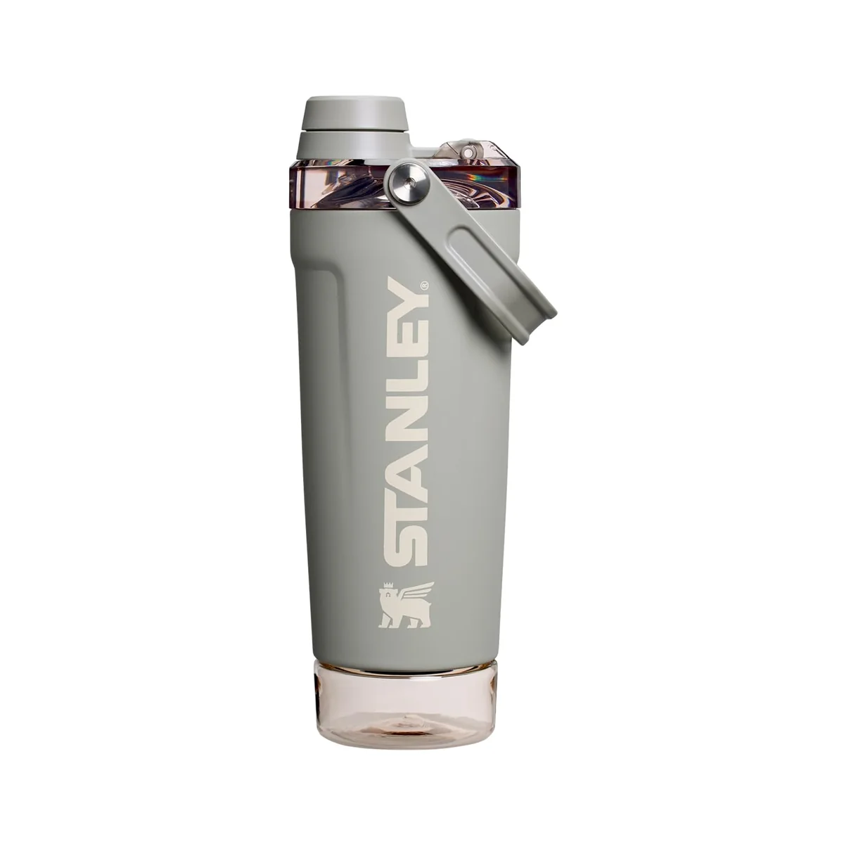 Stanley Garrafa Shaker Activate 591 ml | Copo Shaker de Aço Inoxidável com Isolamento à Prova de Vazamentos | Armazenamento na Base e Tampa de Fluxo Rápido | Shakes de Proteína | Sage Grey
