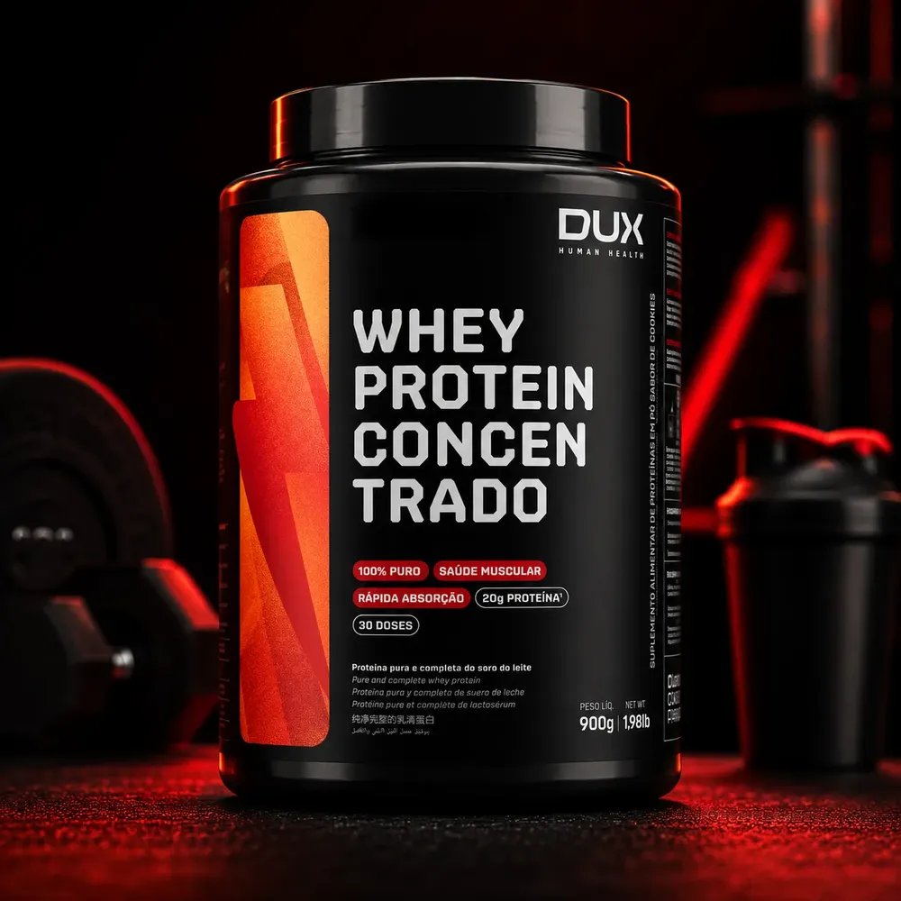 Whey Protein Concentrado Dux Nutrition Human Health 900g Cappuccino