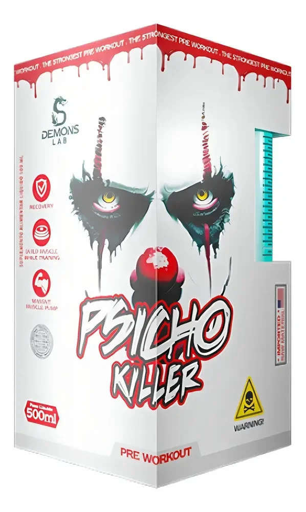 Psicho Killer Demons Lab 495ml Líquido Fruit Punch Sabor Suco de frutas