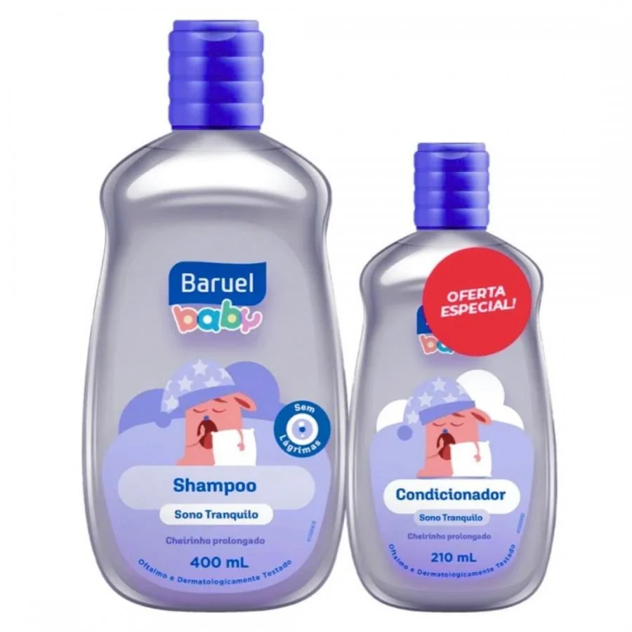 Kit Baruel Baby Sono Tranquilo Shampoo 400ml + Condicionador 210ml