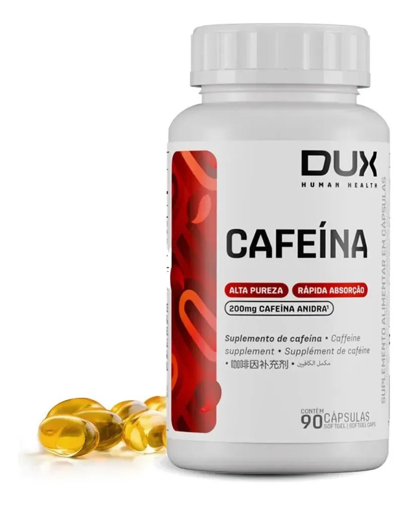 CAFEÍNA DUX 200mg 90 CAPSULAS