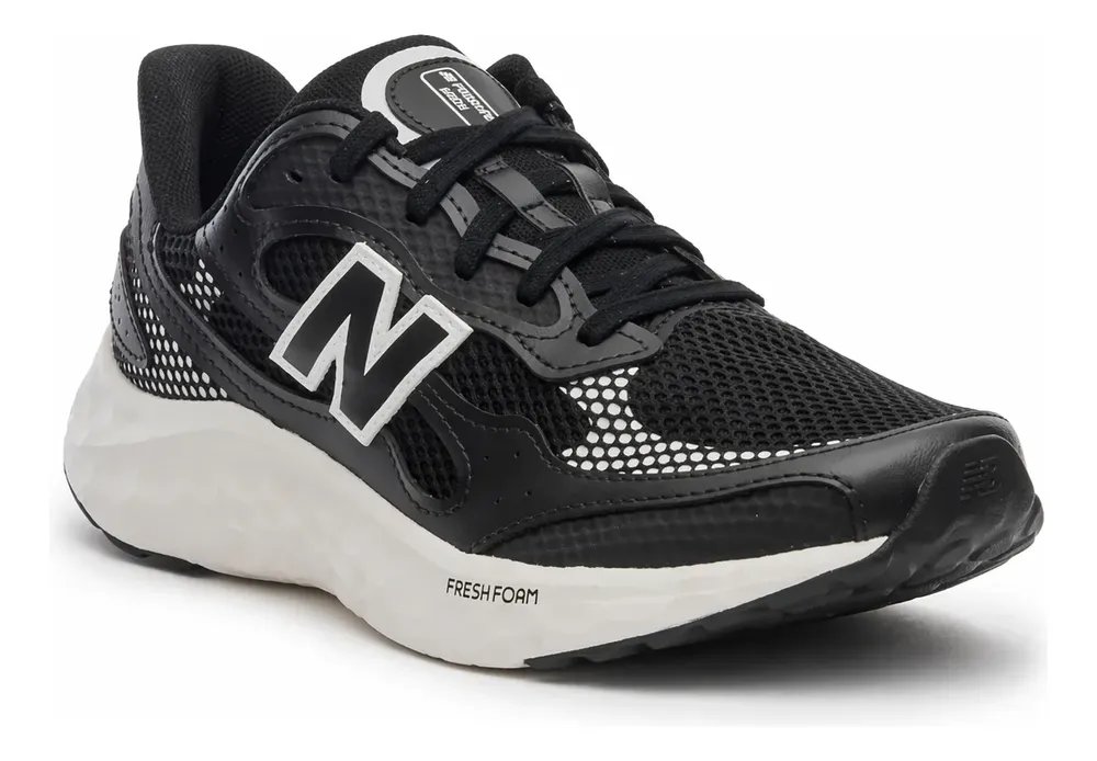 Tênis New Balance Masculino Arishi V4 Esportivo Running Preto/bege Claro Geométrico 42 Br