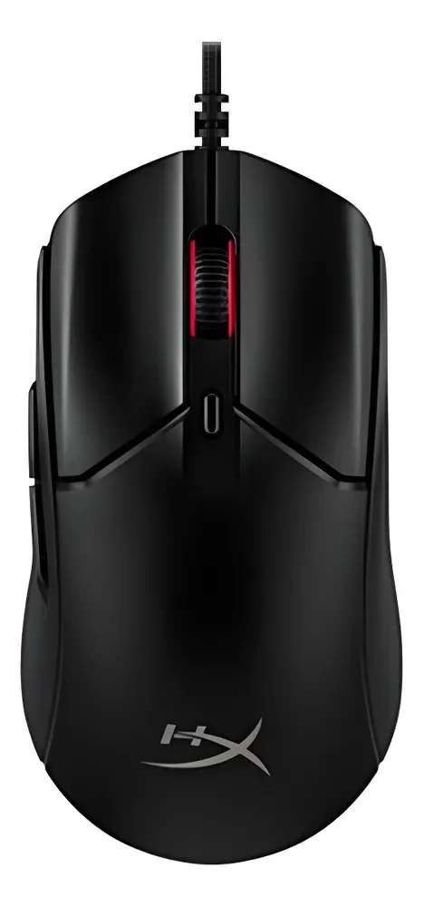 Mouse Gamer HyperX Pulsefire Haste 2 - Design Super Leve de 53g, Sensor de precisão HyperX 26K, Até 26000 DPI, 8000HZ, Cabo Ultraflexível, Preto (6N0A7AA)