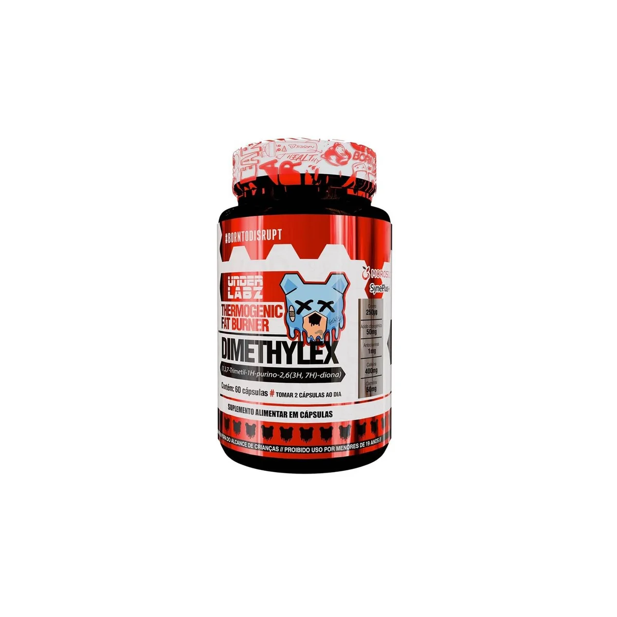 Dimethylex (60 capsulas - 30 Doses) Termogênico - Under Labz | Acelera o Metabolismo, Energia Prolongada, Foco – Fórmula Premium | Treinos intensos | Tecnologia Burn Matrix