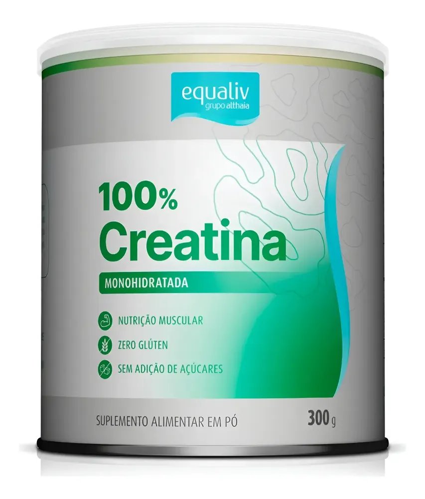 Creatina Monohidratada Equaliv 300g  Pura E Segura Sem Sabor