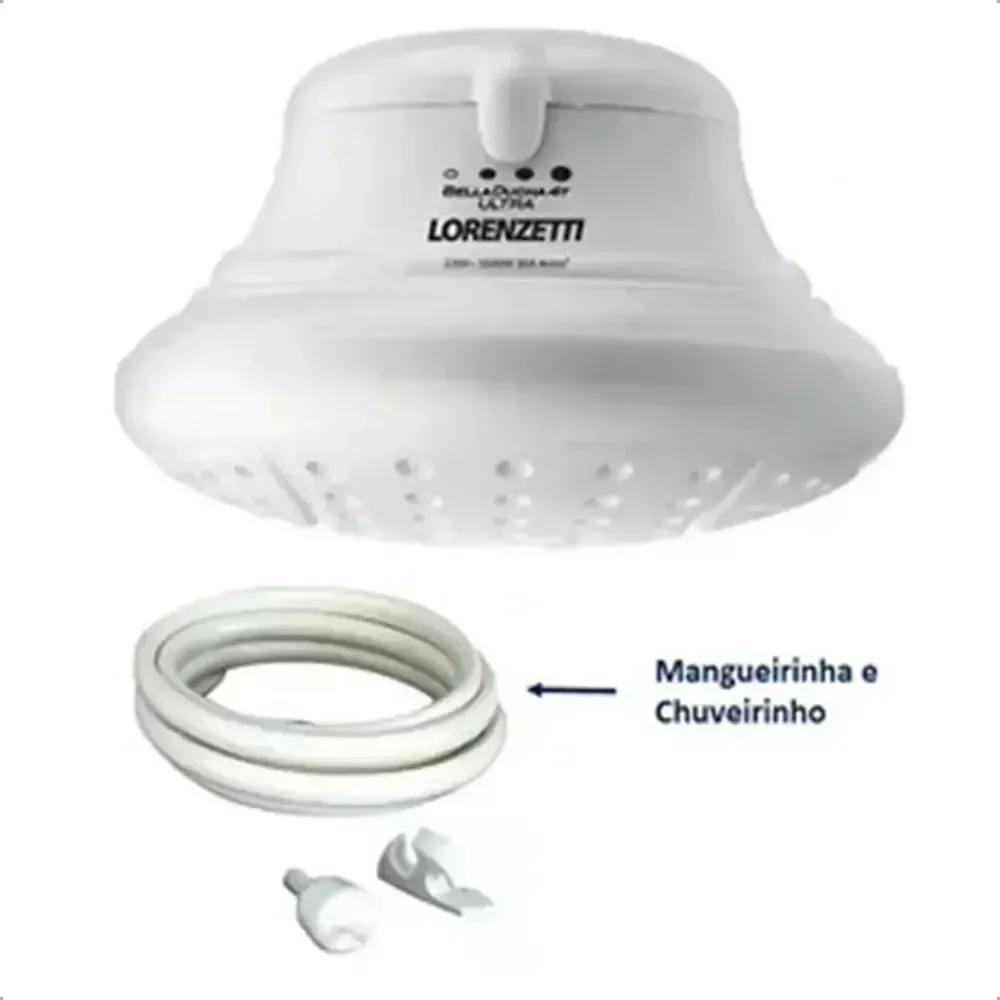 Chuveiro Lorenzetti Bella Ducha Ultra 6800w 220v 4 Temperaturas Branco 6.8 Kw