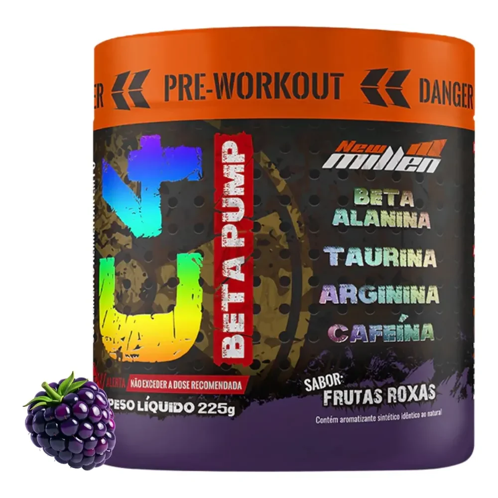 C4 Beta Pump Pré-treino Pote 225g Frutas Roxas New Millen