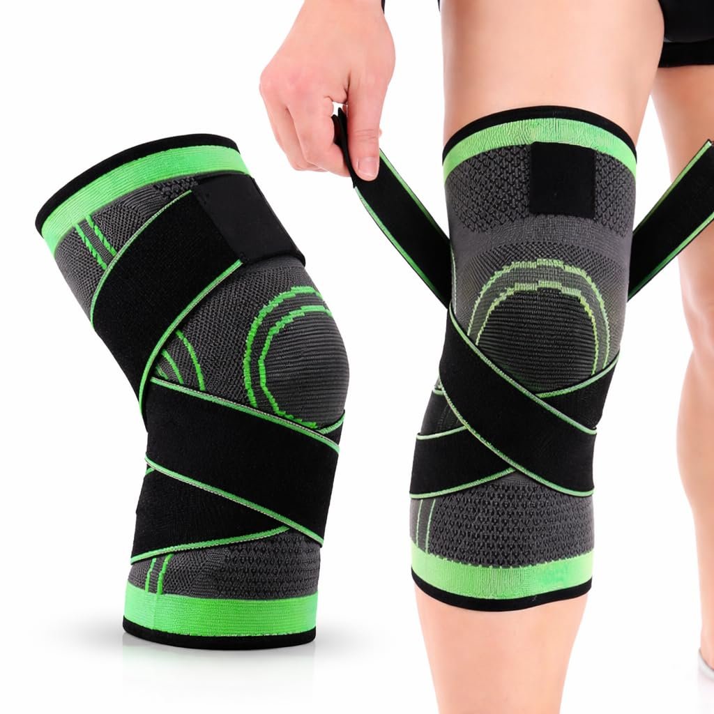 Joelheira Ortopédica Esportiva Compressão Ajustável Estabilizador Proteção Joelho Treino Corrida Academia Futebol Suporte Recuperação Conforto Respirável Prevenção Lesões Performance Premium
