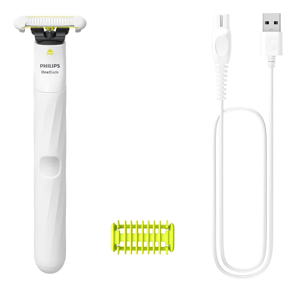 Aparador E Raspador Oneblade Intimate Qp1924/10 Philips Branco 127/220v
