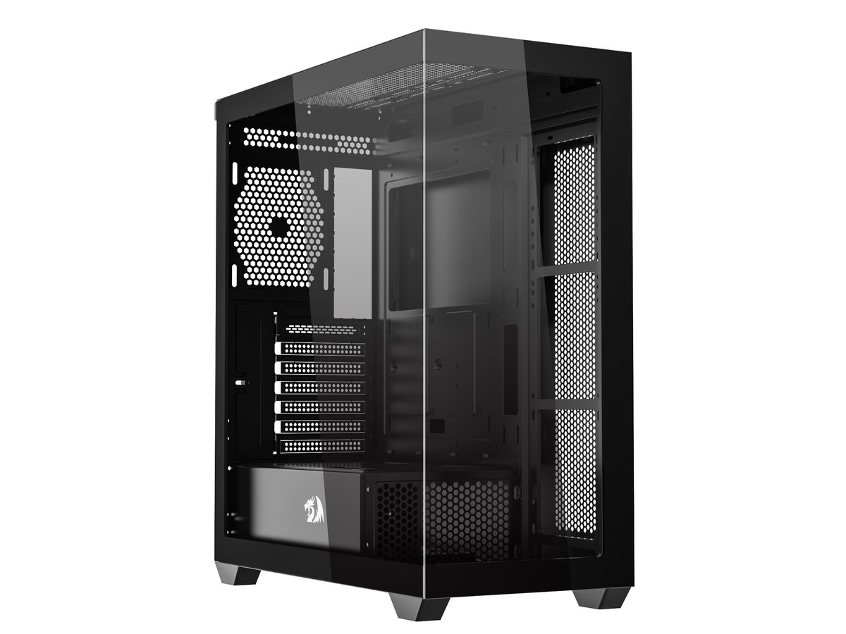 Gabinete Gamer Redragon Deflect Preto Sem fans CA-609B