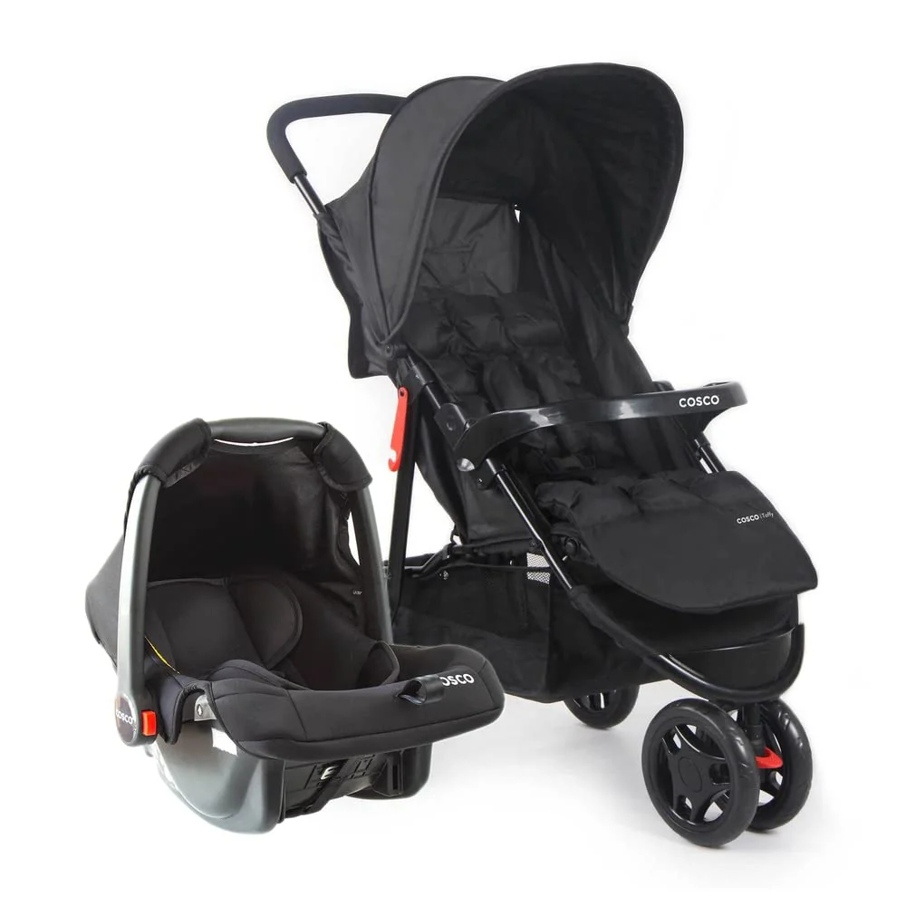 Cosco Kids, Travel System Toffy, Preto Absoluto