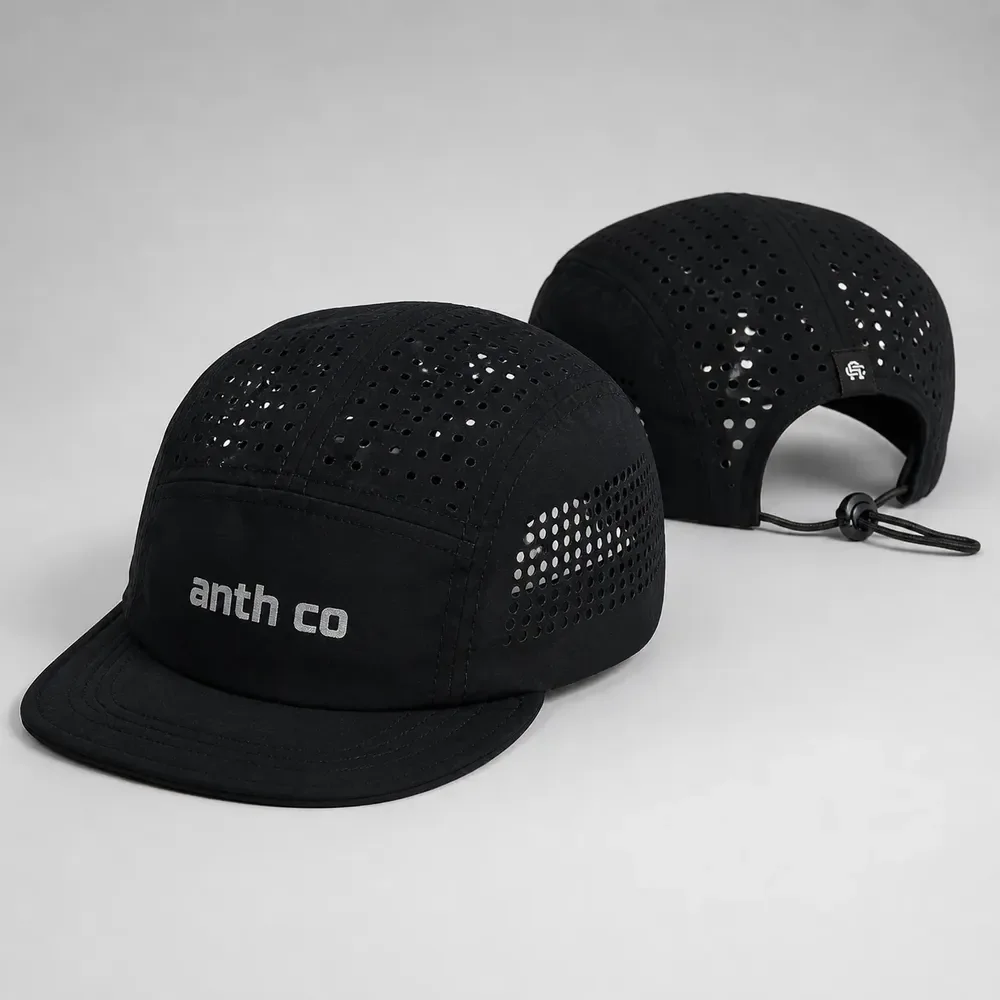 Boné Anth Co Aba Maleável Corrida Treino Impermeável Fresh Preto Un