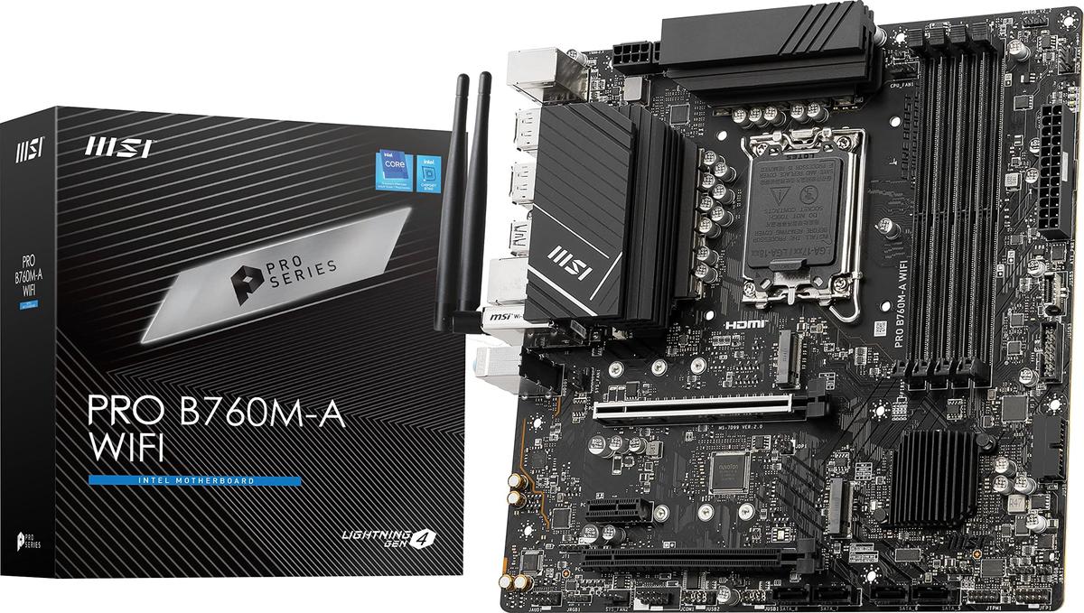 Placa Mãe MSI PRO B760M-A WIFI