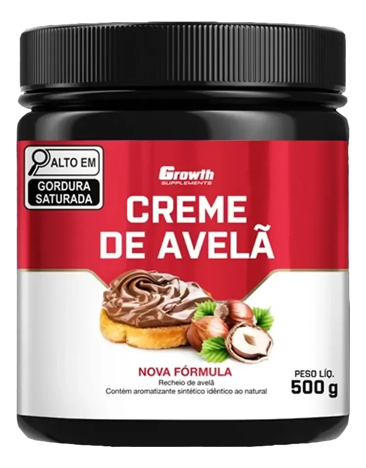 Creme De Avelã Fit (sem Açucar) 500g Growth Supplements