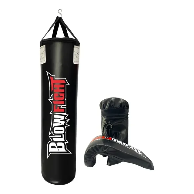 Saco De Box 90 Cm Profissional + Luva Bate Saco