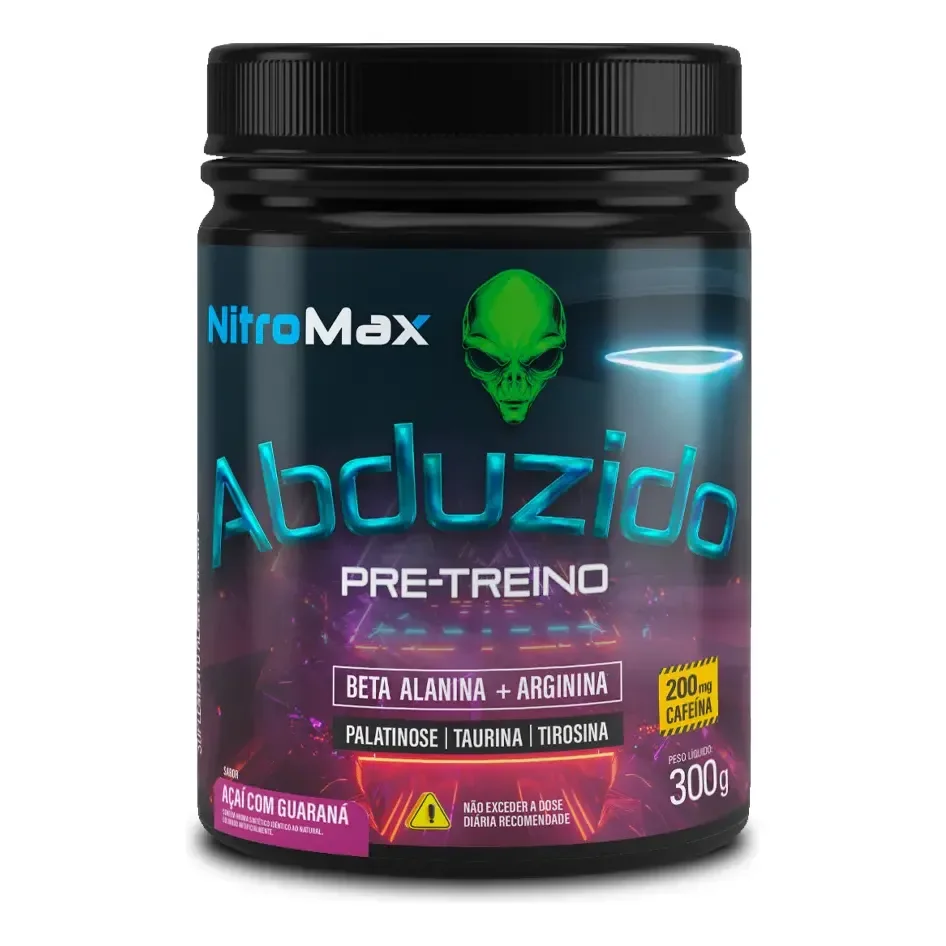 Abduzido Pre Treino Nitro Max Açai Com Guarana 300g