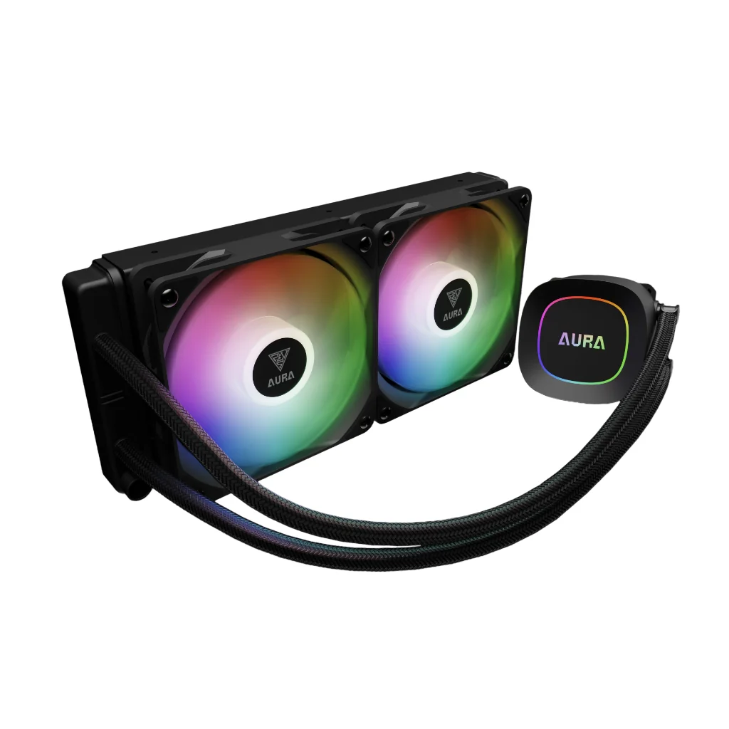Water Cooler Gamdias Aura GL240 Lite Preto ARGB AMD AM5 Intel LGA 1851