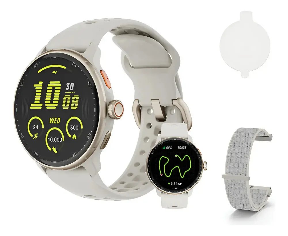 Relógio Inteligente Gps Smartwatch Amoled 3atm Sport Gps Caixa Cinza