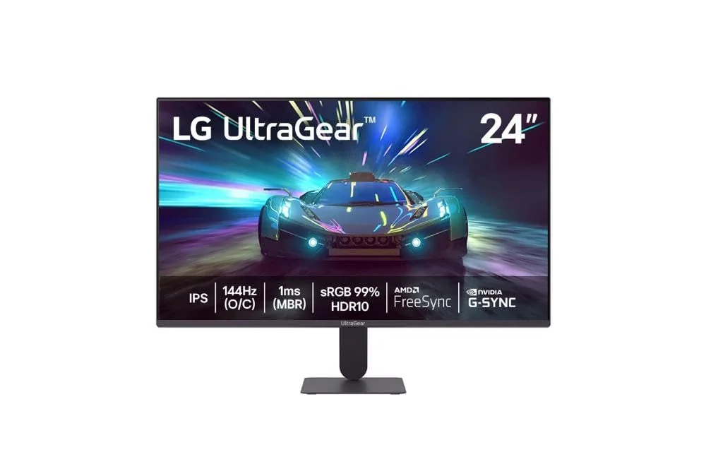 Monitor LG UltraGear™ 24G411A-B 24",FHD, 144Hz, 1ms (MBR), NVIDIA G-SYNC, AMD FreeSync, HDR10