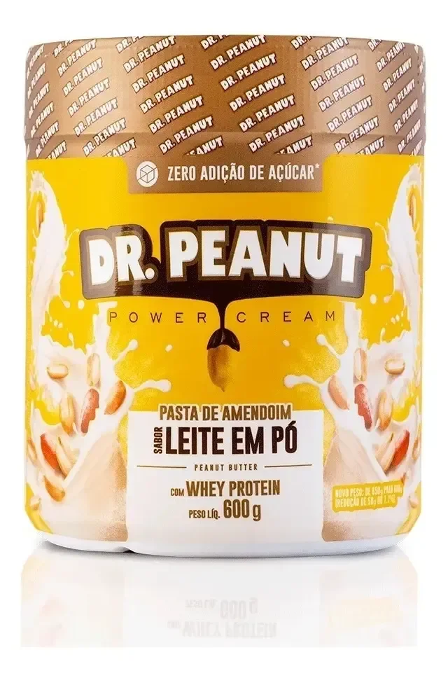 Pasta De Amendoim Leite Em Pó 600g - Dr. Peanut
