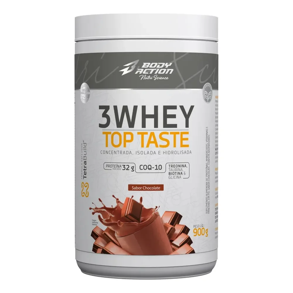 3 Whey Top Taste 900g Body-action Chocolate