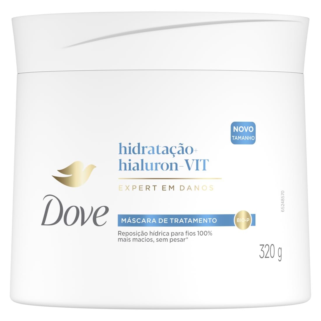 Dove Máscara de Tratamento 2 em 1 Hidratação + Hialuron-VIT 320g