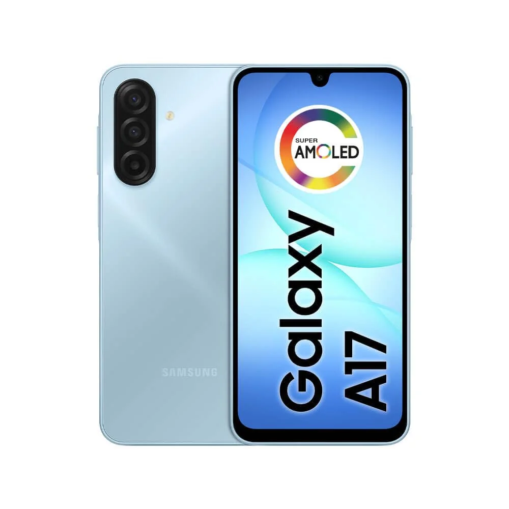 Celular Samsung Galaxy A17, 128GB, 4GB, 50MP Tela 6.7", IP54 - Azul