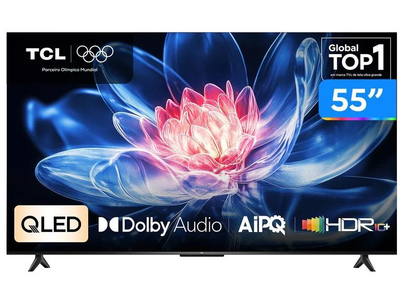 Smart TV 55" TCL 4K UHD QLED 55T6C Google TV 2026