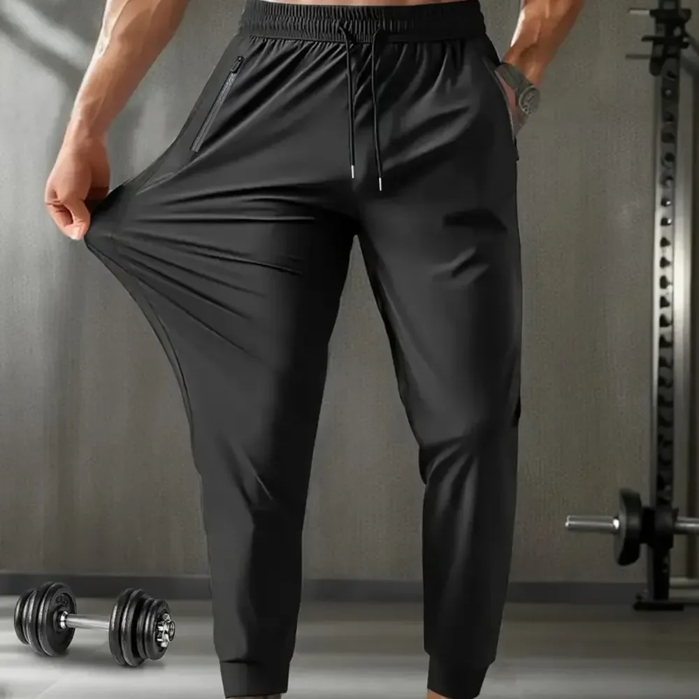 Calça Masculina Com Elastano Esportiva Fitness Academia Fit Preto G 44