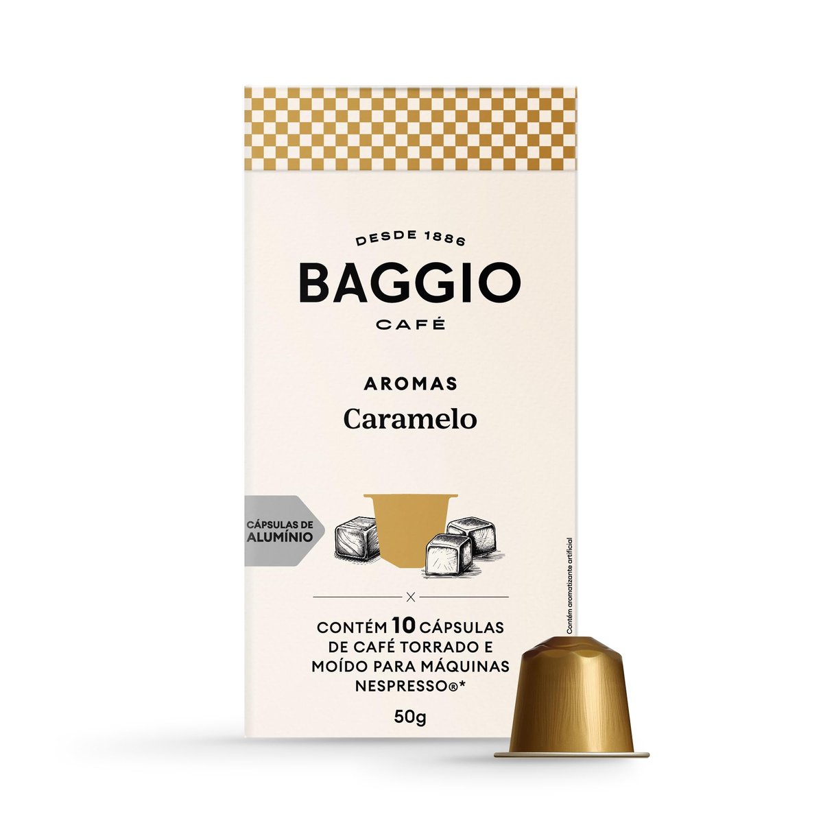 Baggio Café Cápsulas De Café Aroma Caramelo Compatível Com Nespresso Contém 10 Cápsulas