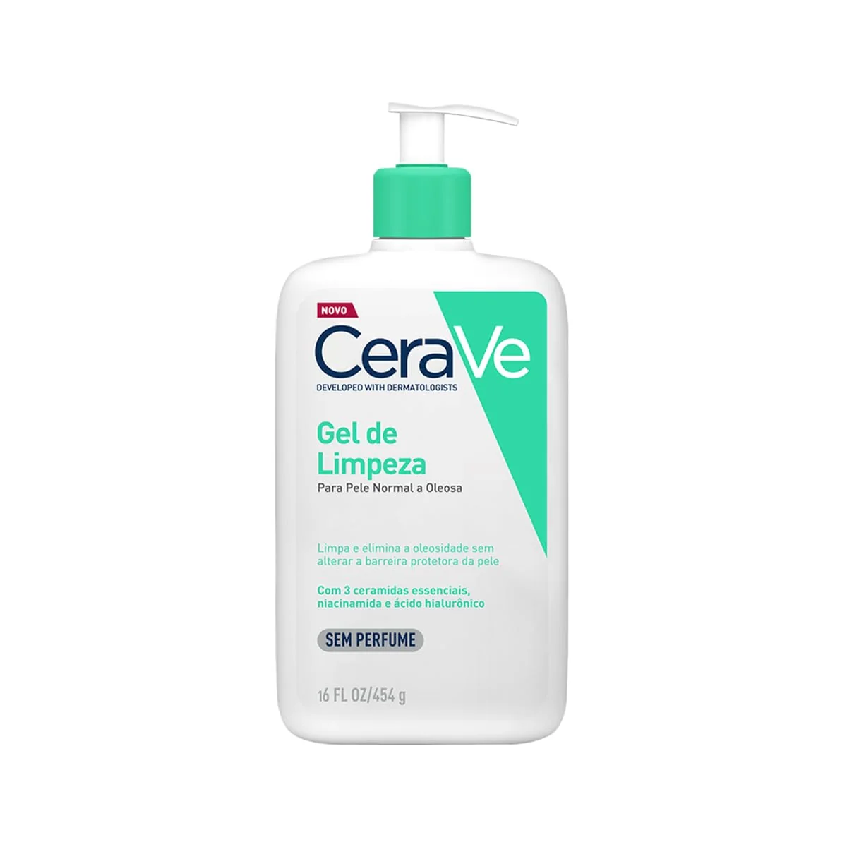 CeraVe, Gel de Limpeza Facial para pele oleosa, com Ácido Hialurônico e Niacinamida