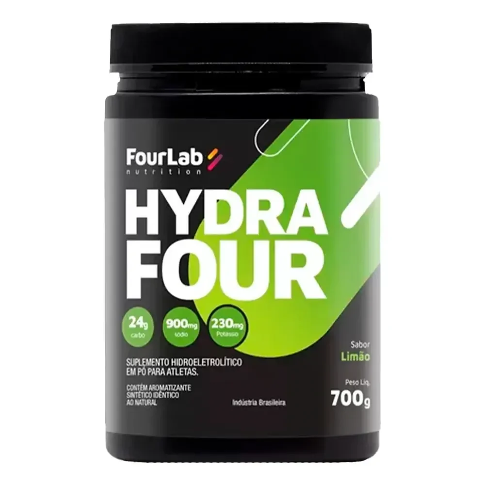 Isotônico Hydrafour Sabor Limao Repositor De Minerais Eletrólitos Da Fourlab Pote De 700g 30g/dose