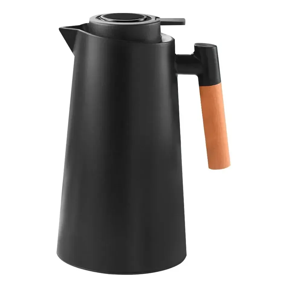Garrafa Térmica 1 Litro Com Termômetro Led Para Chás / Café Preto