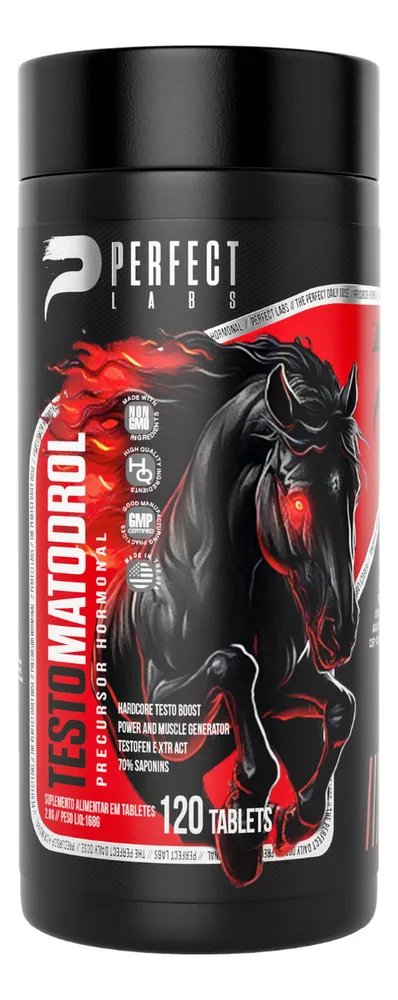 Testomatodrol Perfect Labs Feno Grego Boro ZMA Vit B6 B12 120 Cápsulas