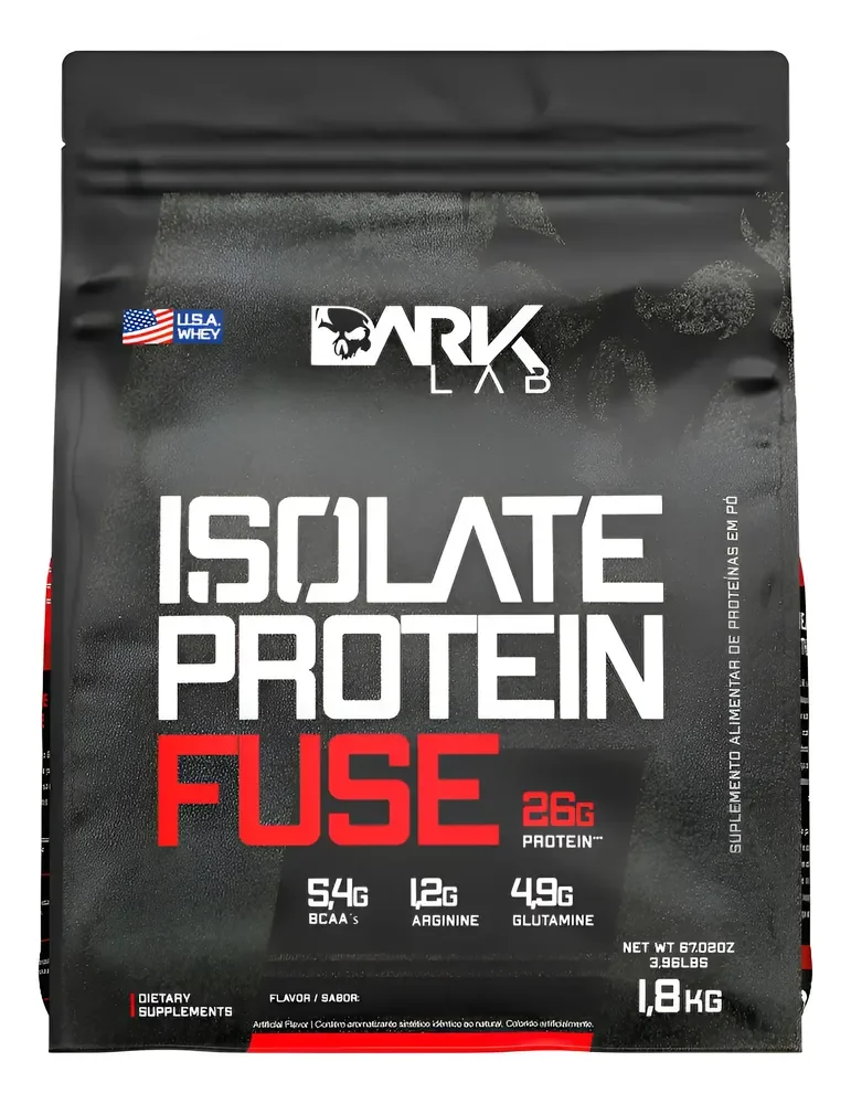Whey Isolate Protein Fuse 1.8kg Morango Dark Lab Morango