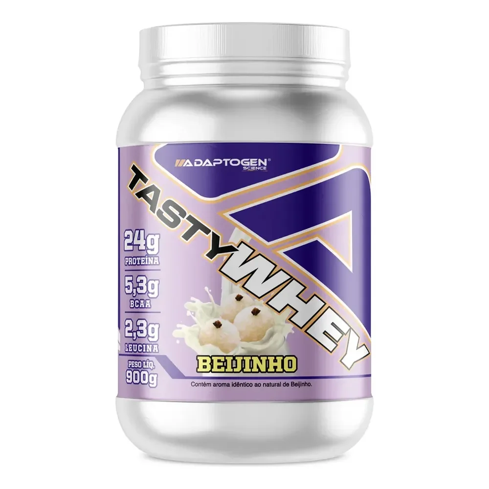 Tasty Whey Gourmet 900g - Adaptogen Science Em Pó Sabor Beijinho