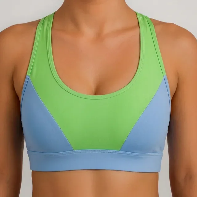 Top Selene Alta Sustentação Fitness Bojo Removível Neon