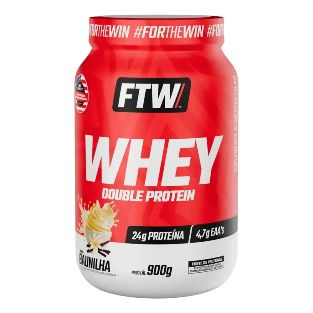 Whey Protein Double Protein 900g Sabor Baunilha - Ftw
