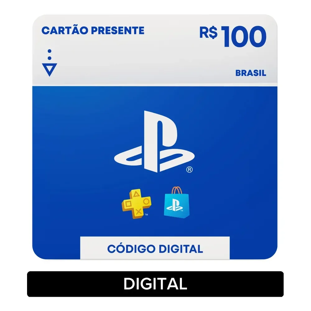 Sony Playstation Store Gift Card R$ 100 (digital)