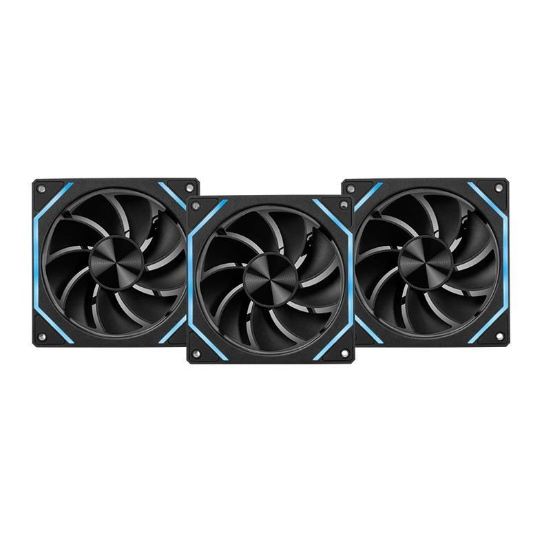 Kit Ventoinhas Pichau Ventus NX Reverse, ARGB, 3x120mm, Preto, PCH-VTNXR3-BK01