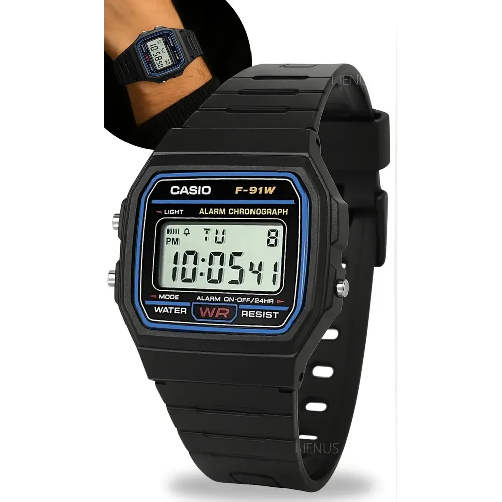 Relógio Masculino Pulso Moderno Estiloso Streetwear Correia Preto Bisel Preto Preto Iii
